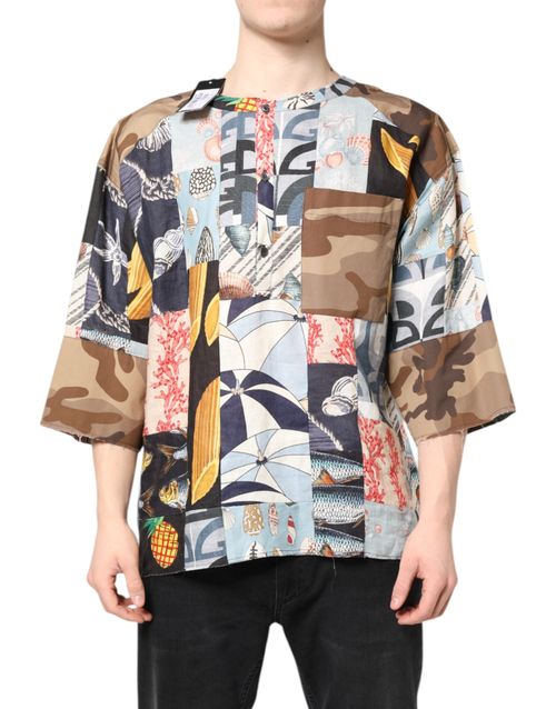 Patchwork Multicolor Shirt — Multicolor
