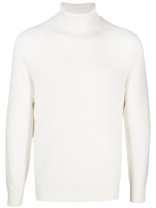 Cashmere roll-neck jumper - White