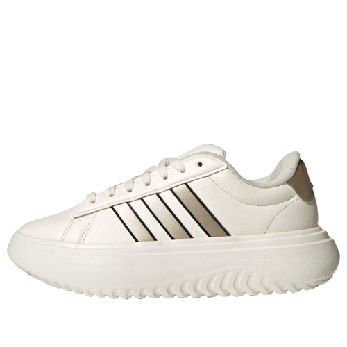 (WMNS) Grand Court Platform Shoes 'Chalk White Cyber Metallic'