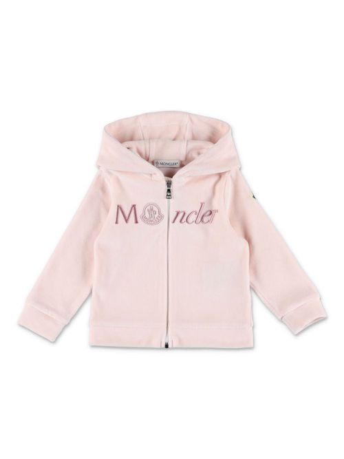 Logo-embroidered fleece tracksuit - Pink