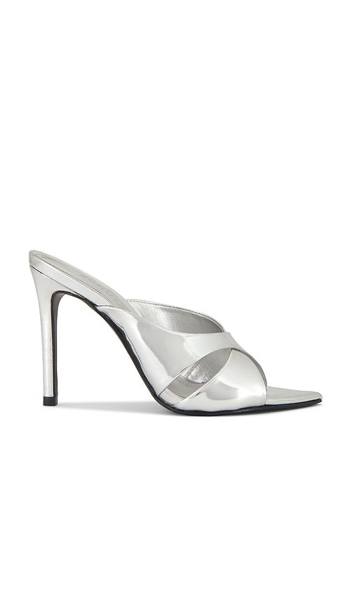 Schutz pantunfla maxine en color plateado metálico 10 también , 6.5, 7, 7.5, 8, 8.5, 9