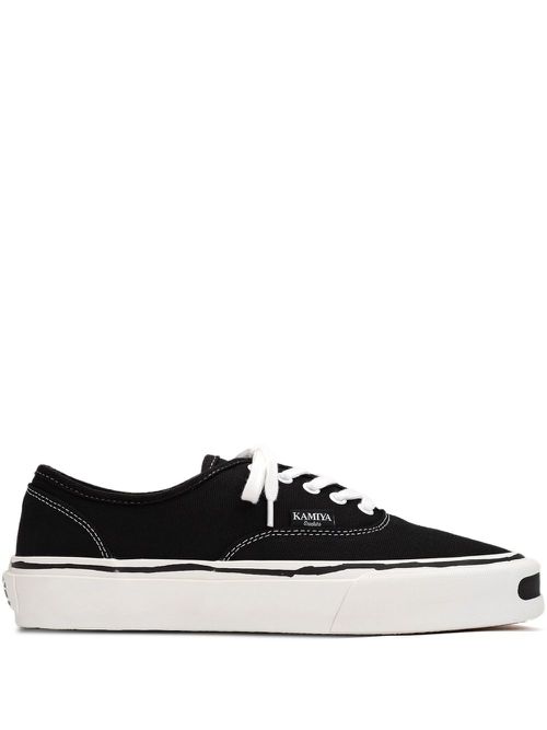 Herc canvas lace-up sneakers - Black