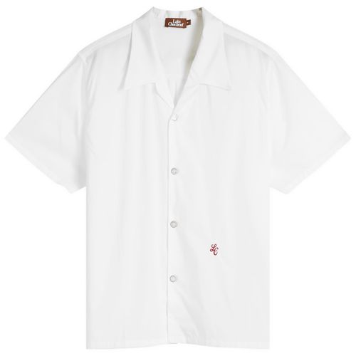 Late Checkout Men's Short Sleeve Shirt in White