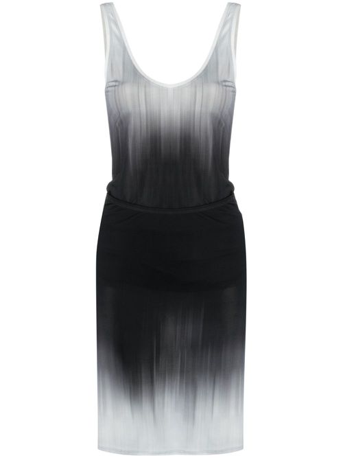 Ombré-effect sleeveless dress - Grey