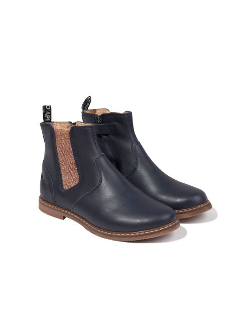 City Jodzip leather ankle boots - Blue