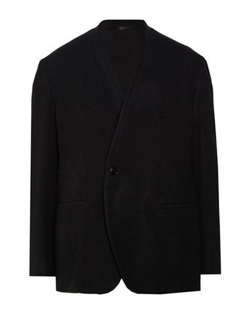 Man Blazer Black Size 36 Virgin Wool