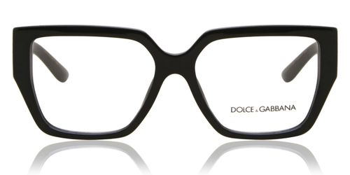 Dolce & Gabbana DG3373 501 Women’s Eyeglasses Black Size 55 - Blue Light Block Available