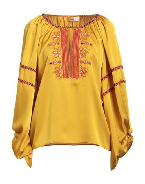 Woman Top Yellow Size 4 Polyester
