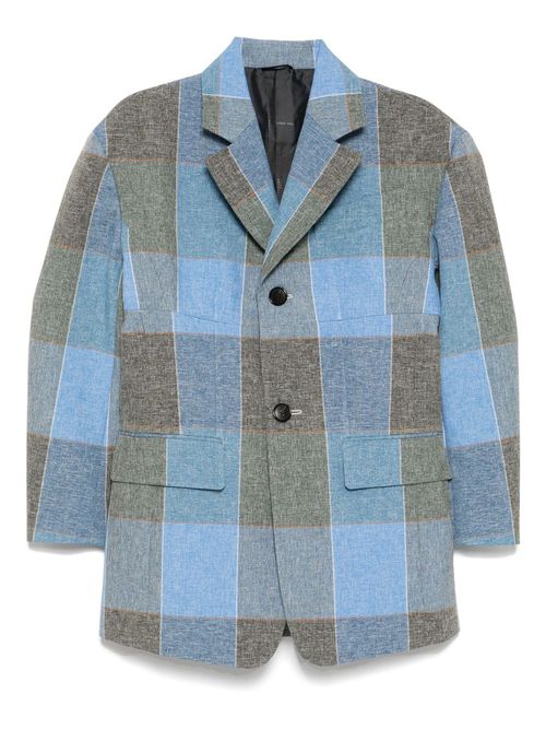Checked blazer - Blue