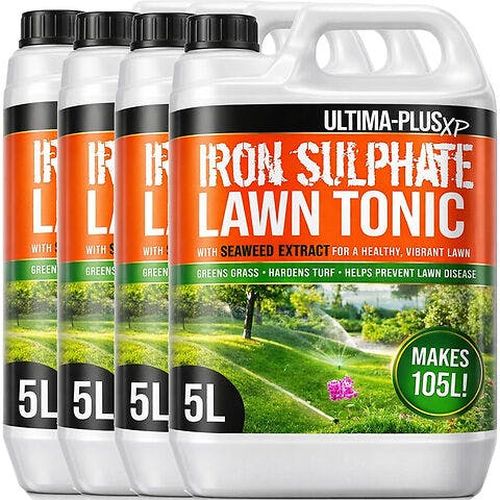 Ultima Plus XP Ultima-Plus XP Iron Sulphate Lawn Tonic Liquid Fertiliser with Seaweed Extract - Provides Greener Grass and Hardens Turf