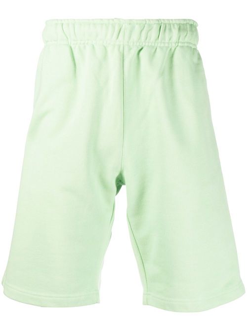 Elasticated track shorts - Green