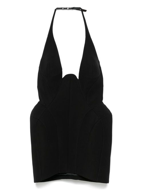 Mugler tailored mini dress - Black
