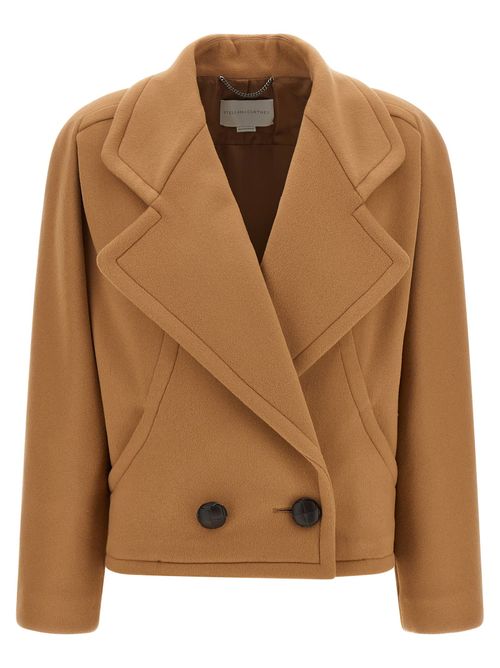 Double-Breasted Wool Coat — Camel