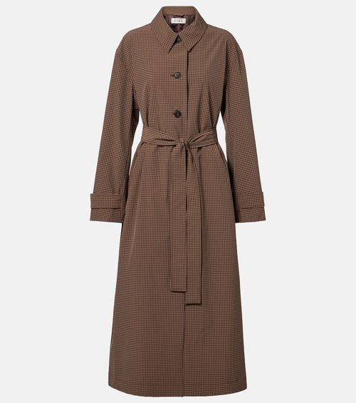 Róhe Checked belted coat