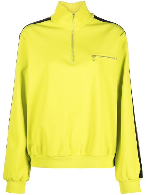 Side-stripe detail sweatshirt - Green