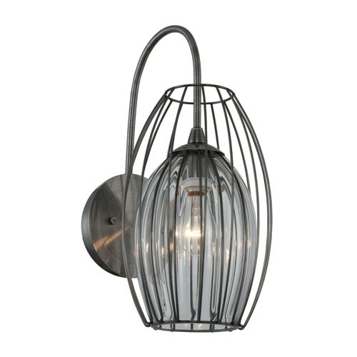 Emilia 16" Outdoor Wall Light in Chemical Stainless Stee