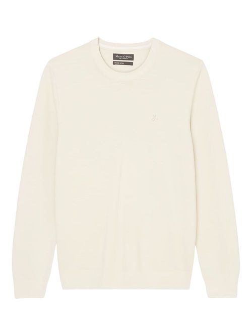 Crew-neck knitted sweater - Neutrals