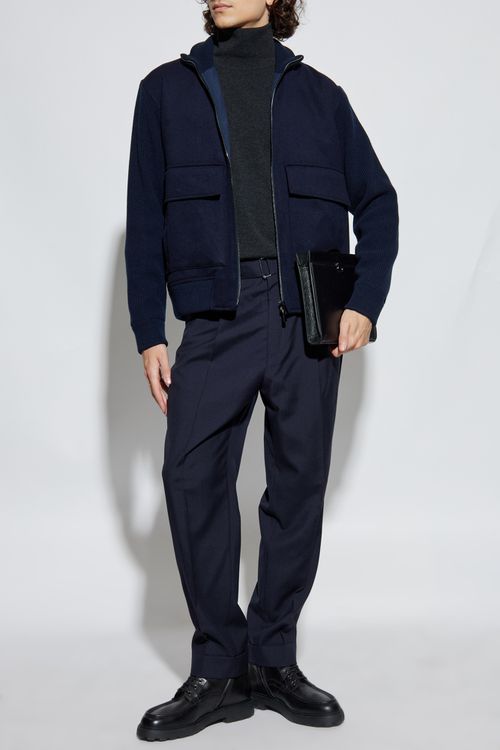 Wool Jacket, Men's, Navy Blue