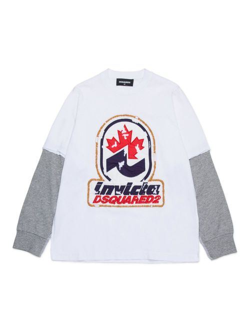 Double-sleeves T-shirt - White