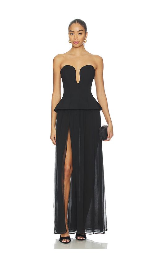 NBD Gemma Gown in Black. XS. Also in L, M, S
