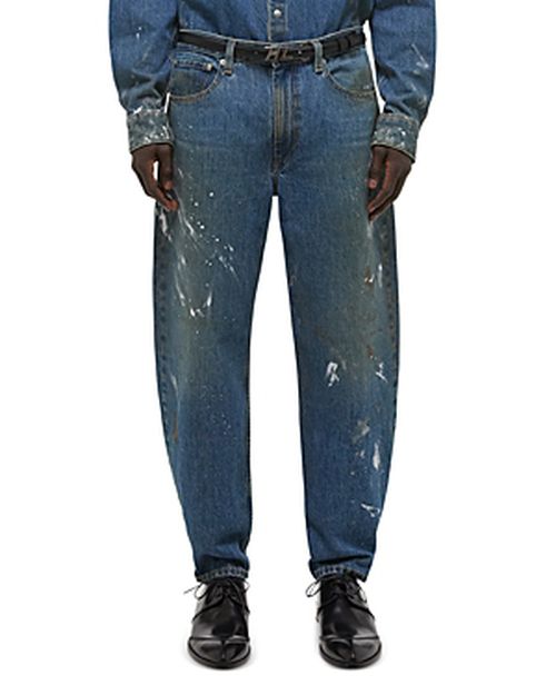Painted wide leg jeans - Blue