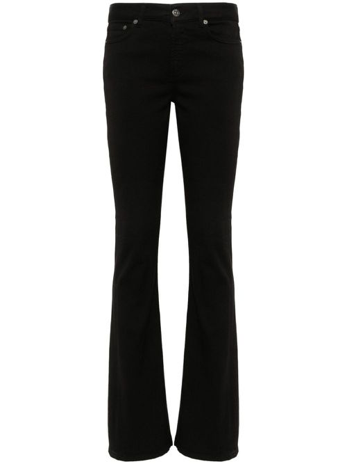 Logo-plaque flared jeans - Black