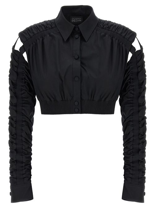 Cropped Cut-out Jacket