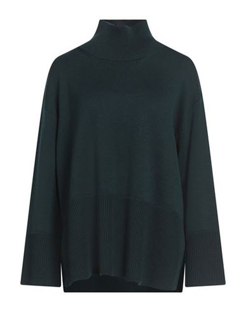Roberto Collina Woman Turtleneck Deep teal Size L Merino Wool