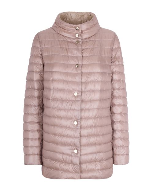 Quilted Reversible Down Jacket — Pink