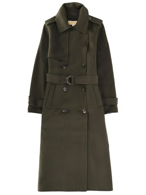 Belted trench coat