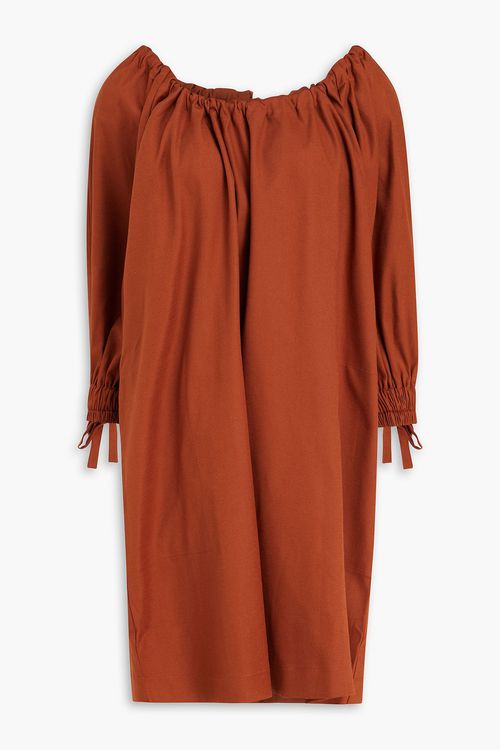 Lyocell-blend mini dress