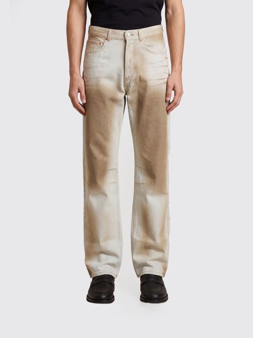 Jeans Men color Beige