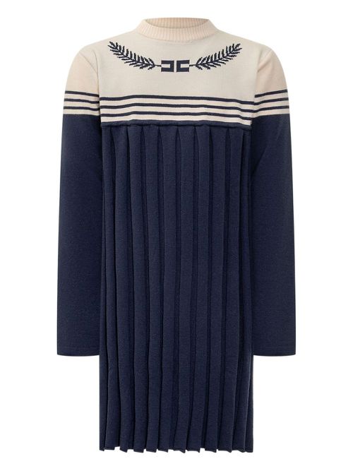 Pleated dress - Blue