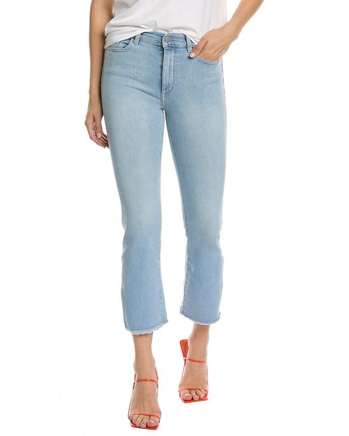 Bridget Boot High-Rise Instasculpt Baby Blue Raw Ankle Cut Jean