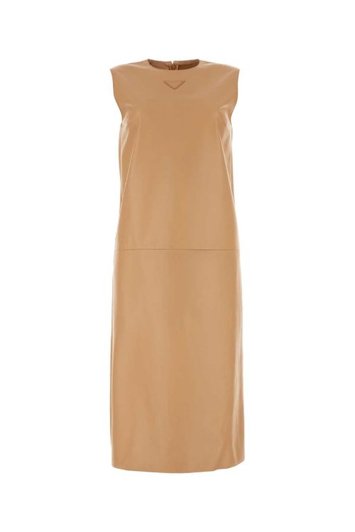 Nappa Leather Dress — Beige