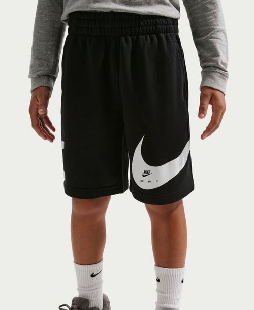 Kids' Sportswear Club Logo Detail Shorts - Black/white