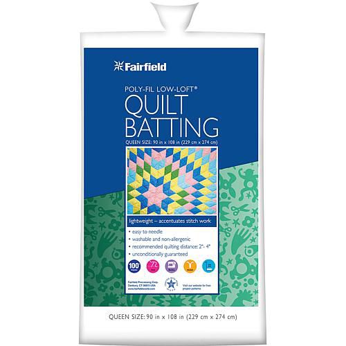 Low-Loft Bonded Polyester Batting - Queen
