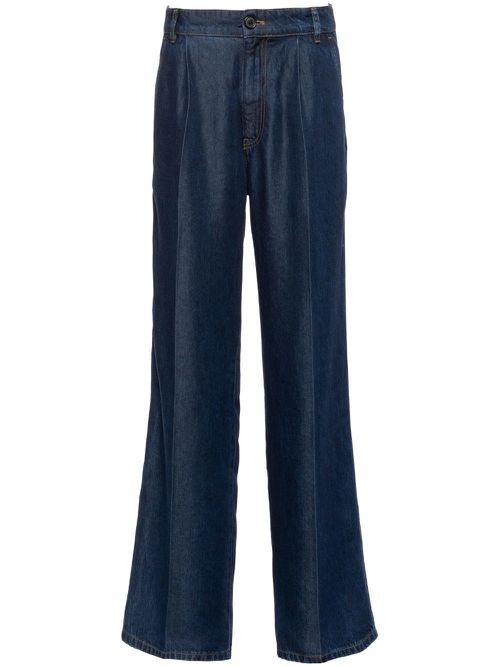 High-rise wide-leg jeans - Blue
