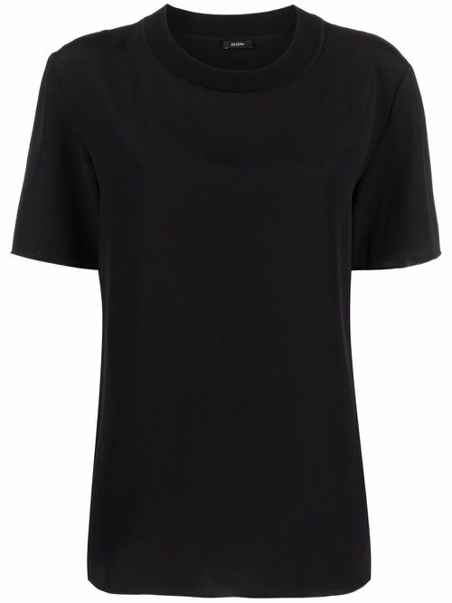 Rubin ribbed-trim blouse - Black