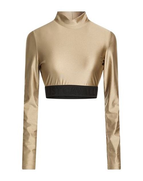 Woman Top Khaki Size 2 Polyamide, Elastane