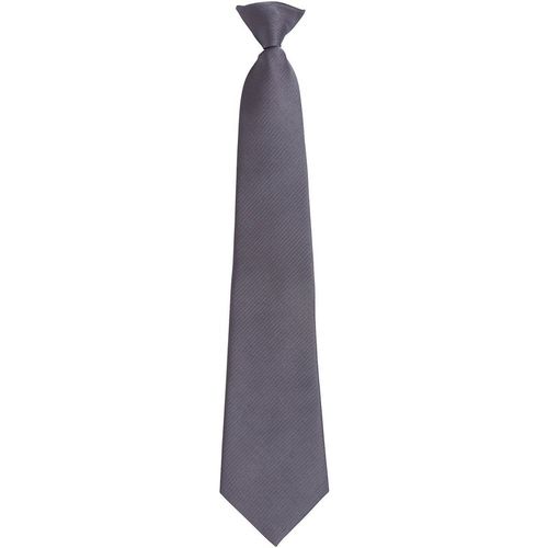 Premier Unisex Adult Colours Fashion Plain Clip-On Tie (Grey) - One Size