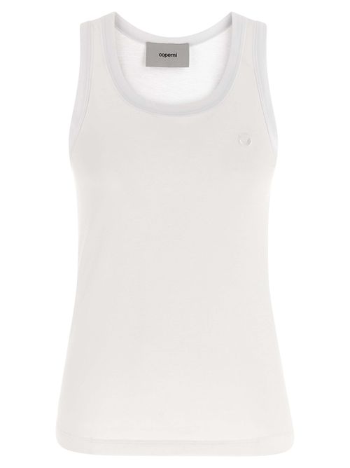 Cotton-Modal Blend Tank Top — White