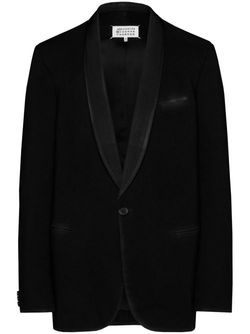 Single-breasted blazer with 4-needle detail