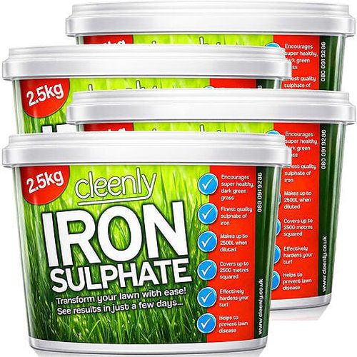 Cleenly Iron Sulphate for Lawns Pure Lawn Tonic Ferrous Sulphate of Iron Lawn Greener and Turf Hardener