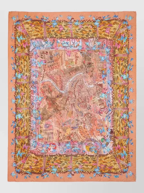 Faliero Sarti - paolo fiumi roma print lightweight stole