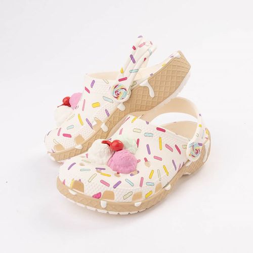 Crocs Classic Ice Cream Party Clog - Baby / Toddler - White