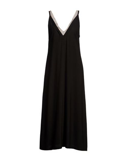 Woman Midi dress Black Size 4 Viscose