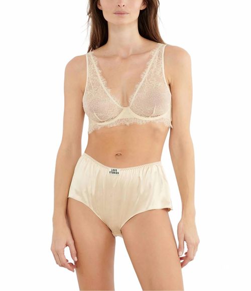 Chrissyhigh Waisted Briefs In Off White