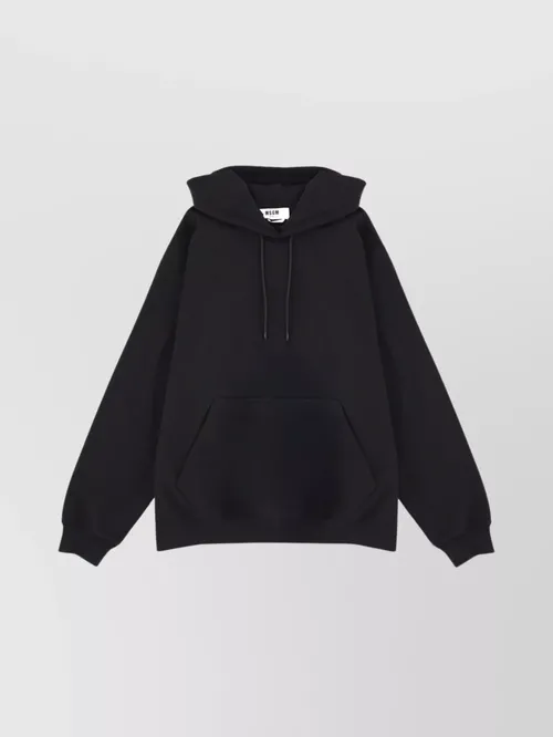 MSGM - hooded knitwear kangaroo pocket