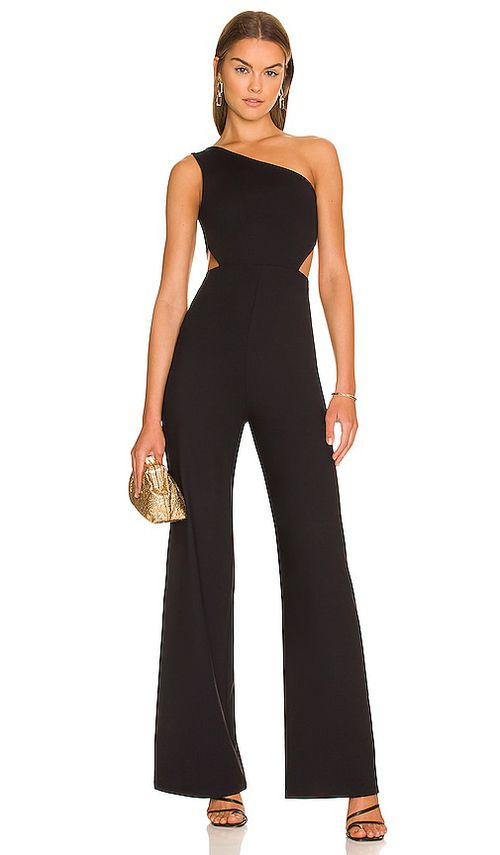 Susana Monaco x REVOLVE Asymmetrical Cut Out Jumpsuit in Black. -  XL also in L, M
